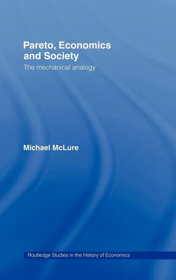 Cover of Pareto, Economics and Society