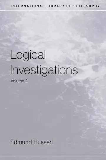 Cover of Logical Investigations Volume 2