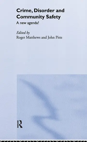 Cover of Crime, Disorder, and Community Safety