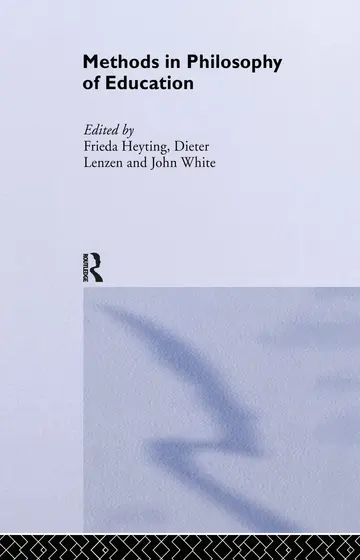 Cover of Methods in the Philosophy of Education