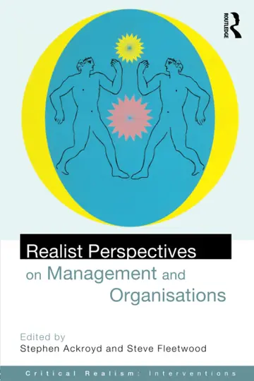 Cover of Realist Perspectives on Management and Organisations