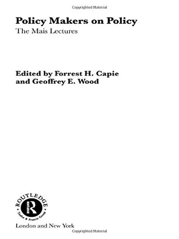 Cover of Policy Makers on Policy