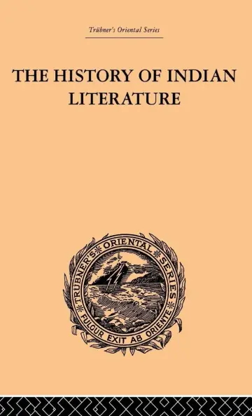 Cover of The History of Indian Literaure