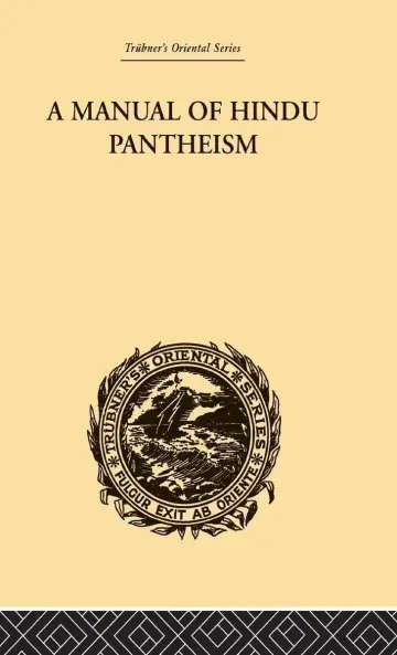 Cover of A Manual of Hindu Pantheism