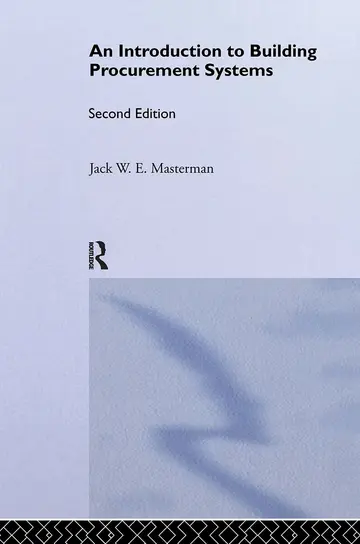 Cover of An Introduction to Building Procurement Systems