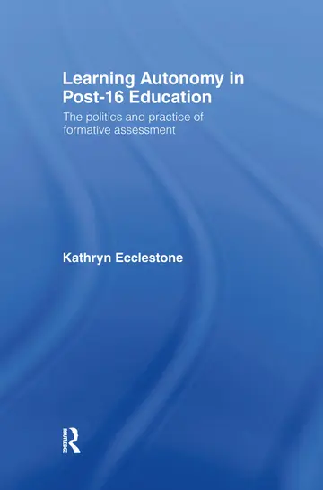 Cover of Learning Autonomy in Post 16 Education
