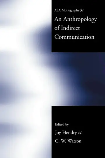 Cover of An Anthropology of Indirect Communication
