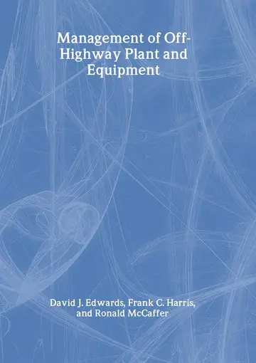 Cover of Management of Off-Highway Plant and Equipment