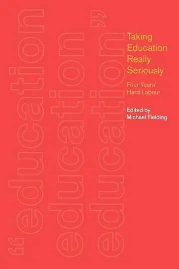 Cover of Taking Education Really Seriously