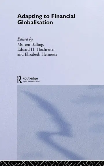 Cover of Adapting to Financial Globalisation