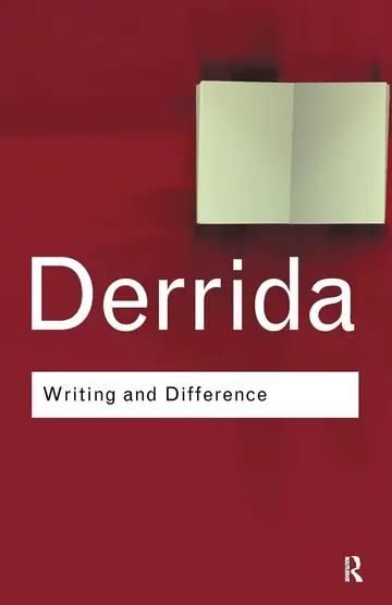 Cover of Writing and Difference