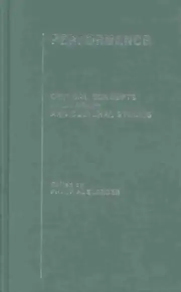 Cover of Performance