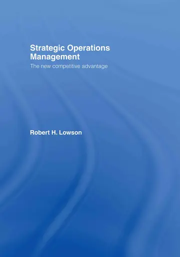 Cover of Strategic Operations Management