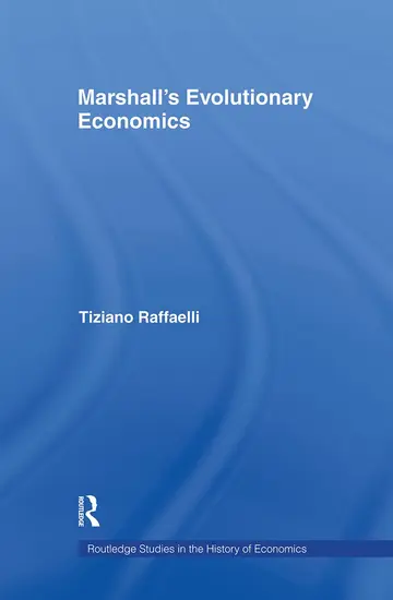 Cover of Marshall's Evolutionary Economics