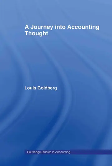 Cover of A Journey into Accounting Thought