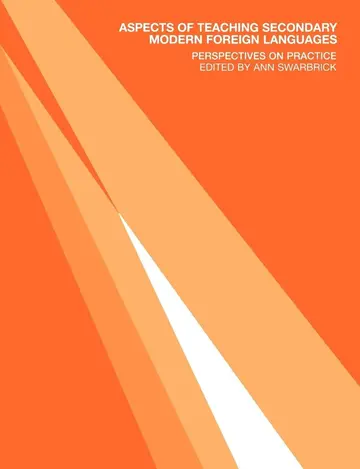 Cover of Aspects of Teaching Secondary Modern Foreign Languages