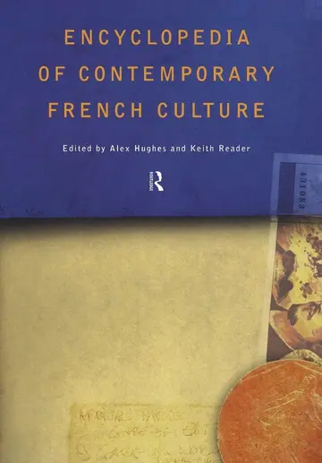 Cover of Encyclopedia of Contemporary French Culture