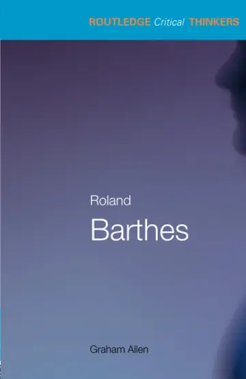 Cover of Roland Barthes