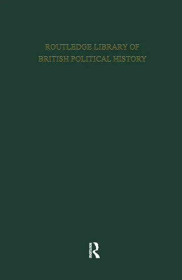 Cover of Routledge Library of British Political History