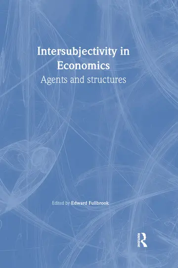 Cover of Intersubjectivity in Economics