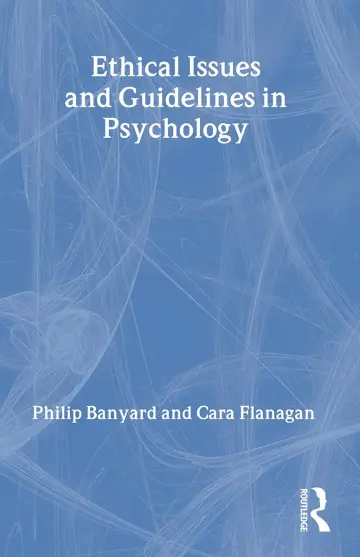Cover of Ethical Issues and Guidelines in Psychology