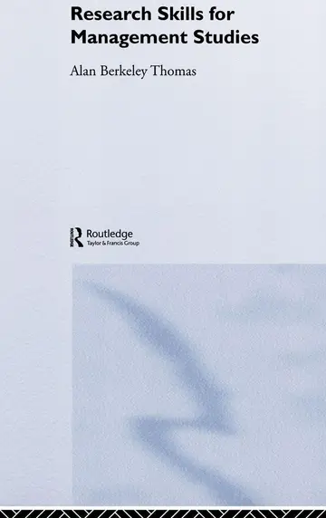 Cover of Research Skills for Management Studies
