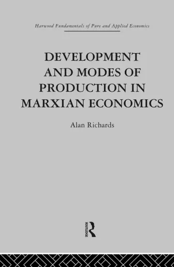 Cover of Development and Modes of Production in Marxian Economics