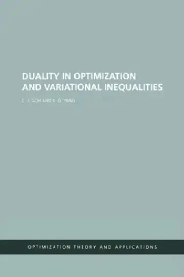 Cover of Duality in Optimization and Variational Inequalities