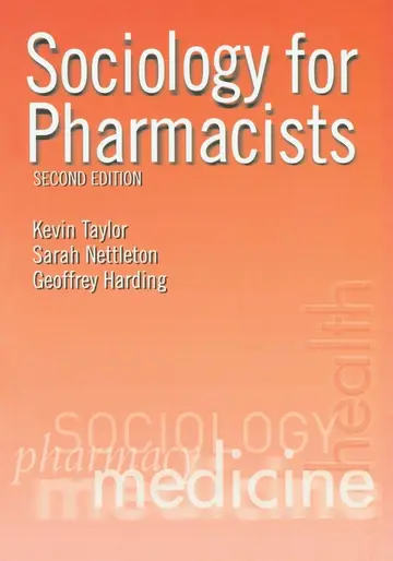 Cover of Sociology for Pharmacists