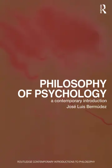 Cover of Philosophy of Psychology