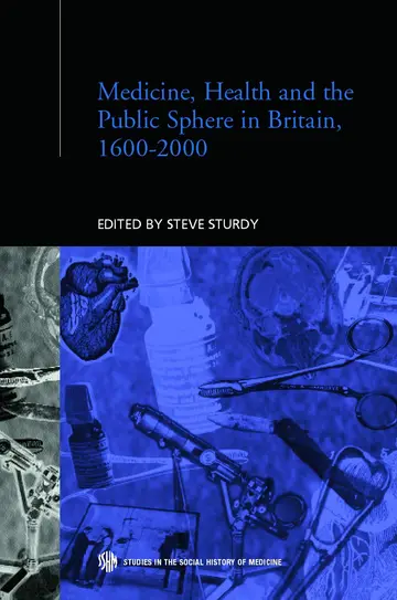 Cover of Medicine, Health and the Public Sphere in Britain, 1600-2000