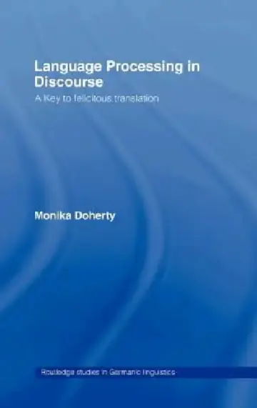 Cover of Language Processing in Discourse