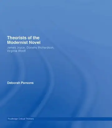 Cover of Theorists of the Modernist Novel