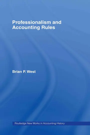 Cover of Professionalism and Accounting Rules