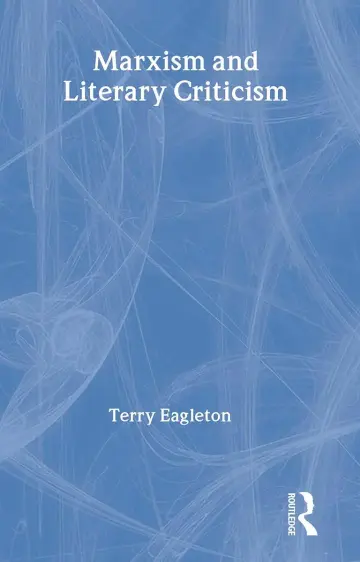 Cover of Marxism and Literary Criticism