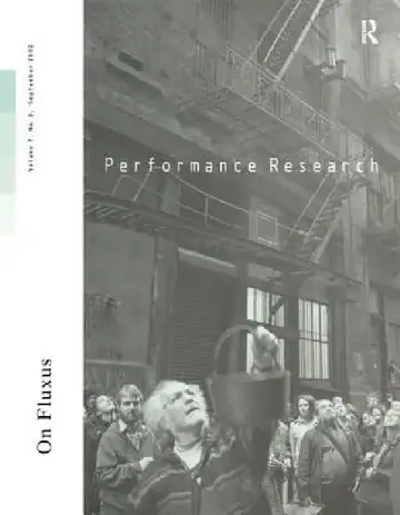 Cover of Performance Research Issu 3