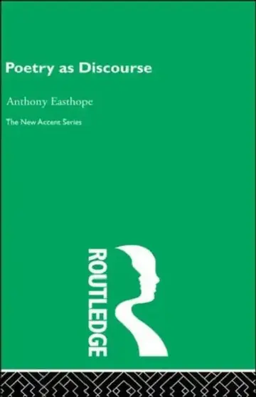 Cover of Poetry as Discourse