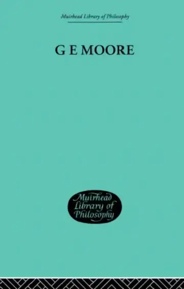 Cover of G E Moore