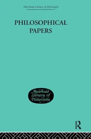 Cover of Philosophical Papers