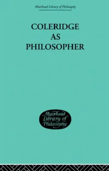 Cover of Coleridge as Philosopher