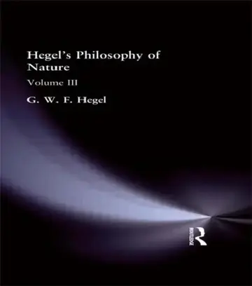 Cover of Hegel's Philosophy of Nature