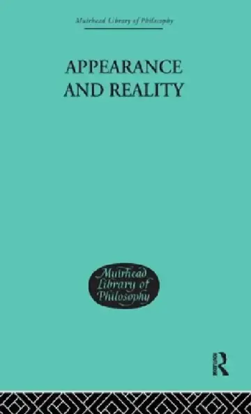 Cover of Appearance and Reality