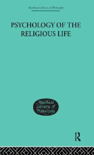 Cover of Psychology of the Religious Life