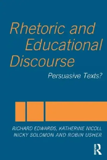 Cover of Rhetoric and Educational Discourse