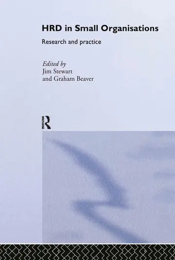 Cover of Hrd in Small Organizations