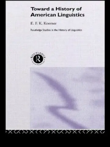 Cover of Toward a History of American Linguistics