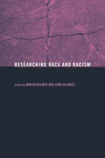 Cover of Researching Race and Racism