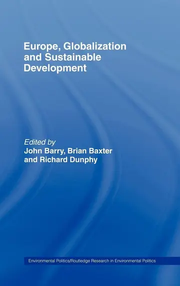 Cover of Europe, Globalization and Sustainable Development