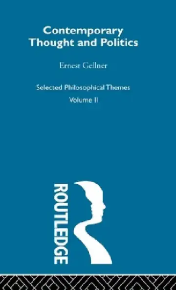 Cover of Contemporary Thought and Politics