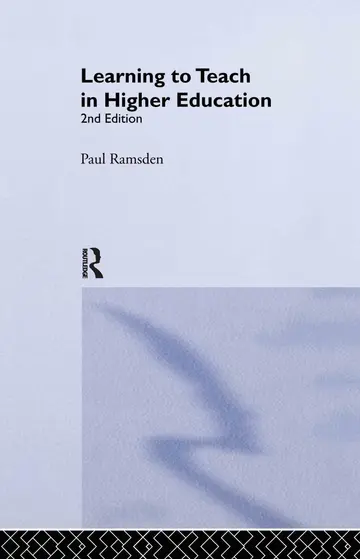 Cover of Learning to Teach in Higher Education